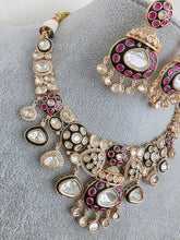 RubyGreen Fine Kundan Necklace Set /Kundan Choker / Bollywood Jewelry / Indian jewelry /Pakistani necklace/bridal necklace/Indian wedding