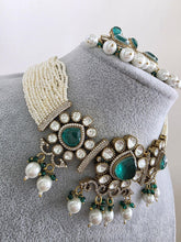GreenDoublet Moissanite Pearl Kundan Necklace/Kundan Choker/Bollywood Jewelry/Indian wedding/Bridal jewelry/Indian Wedding/Pakistani/Punjabi