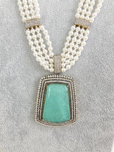 Mint Green Doublet Pearl CZ Diamond long necklace/Indian jewelry/Doublet rani haar/Mala necklace set/Indian Wedding/Indian Pakistani Jewelry