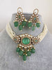 Mint Green Doublet Moissanite Pearl Kundan Necklace/Kundan Choker/Bollywood Jewelry/Indian wedding/Bridal jewelry/Pakistani/Punjabi