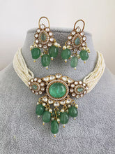 Mint Green Doublet Moissanite Pearl Kundan Necklace/Kundan Choker/Bollywood Jewelry/Indian wedding/Bridal jewelry/Pakistani/Punjabi
