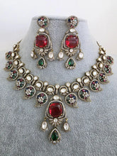 Multi Moissanite Polki Kundan Necklace/Designer Kundan Choker/Bollywood Jewelry/Indian wedding/Bridal jewelry/Pakistani/Punjabi,Premium set