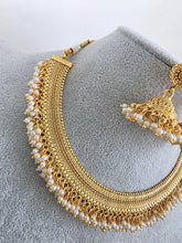Gold Pearl Necklace/South Indian Jewelry/Temple Jewelry/Guttapusalu Necklace/Wedding necklace/Bridal necklace/Indian necklace
