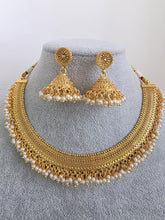 Gold Pearl Necklace/South Indian Jewelry/Temple Jewelry/Guttapusalu Necklace/Wedding necklace/Bridal necklace/Indian necklace