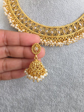 Gold Polki Kundan necklace/Indian jewelry/Punjabi/Pakistani/Wedding necklace/Bridal necklace/Indian necklace