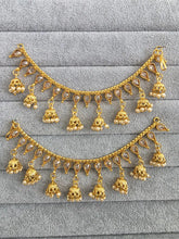 Gold Polki Ear Chain pair/Sahare/Pearl kaan chain/Earring support chain/Indian Jewelry/Pakistani Jewelry/Bahubali Earrings/Kaan Sahara 2pcs