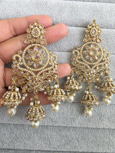 Antique Polki Pearl Stone Kundan Earrings/Long Kundan Stone Chandbali/Indian Earrings/pearl Earring/Pakistani Earrings/Statement Earrings