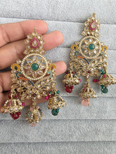 Multi Antique Polki Pearl Stone Kundan Earrings/Long Kundan Stone Chandbali/Indian Earring/pearl Earring/Pakistani Earring/Statement Earring