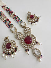 Multi Pearl Kundan Mala long necklace set/Kundan rani haar/Kundan Mala Set/Multi strand necklace/Indian jewelry/Kundan jewelry, Pakistani