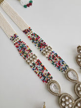 Multi Pearl Kundan Mala long necklace set/Kundan rani haar/Kundan Mala Set/Multi strand necklace/Indian jewelry/Kundan jewelry, Pakistani