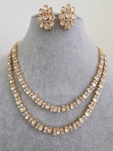Trendy Premium Moissanite Kundan 2 line Necklace/Kundan Choker/Bollywood Jewelry/Indian wedding/Bridal Indian Wedding/Pakistani/Punjabi