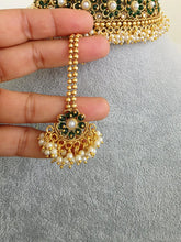 Green Gold Polki Choker Necklace, Indian Jewelry, indian wedding necklace, bridal jewelry, Punjabi Pakistani south Indian necklace,Mukut set