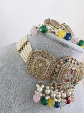 Navratan Multi Polki Kundan necklace set/Antique necklace Set/Indian Jewelry/Pakistani Jewelry set/Wedding necklace/Bridal necklace/Indian