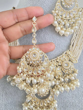 White Kundan Pearl Necklace Set/ Kundan Choker/Bollywood Jewelry/Indian jewelry/ Pakistani necklace/ punjabi necklace/bridal /indian wedding