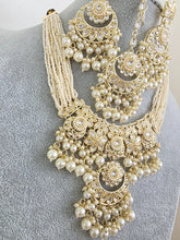 White Kundan Pearl Necklace Set/ Kundan Choker/Bollywood Jewelry/Indian jewelry/ Pakistani necklace/ punjabi necklace/bridal /indian wedding