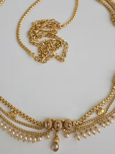 Delicate gold plated polki Belly Chain/Belly chain/Belt/Indian waist belt/Kamarpatta/waist chain/jewelry belt/Kamarbandh/Pearl Belt/Polki
