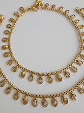 Gold Plated Anklet Pair/Payal/Moti Payal/Jhanjran/Panjeb/Pajeb/Indian Traditional Anklets/Indian Jewelry/ Pakistani Jewelry/ Boho Jewelry