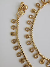 Gold Plated Anklet Pair/Payal/Moti Payal/Jhanjran/Panjeb/Pajeb/Indian Traditional Anklets/Indian Jewelry/ Pakistani Jewelry/ Boho Jewelry