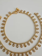 Gold Plated Anklet Pair/Payal/Moti Payal/Jhanjran/Panjeb/Pajeb/Indian Traditional Anklets/Indian Jewelry/ Pakistani Jewelry/ Boho Jewelry