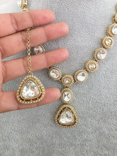 Antique Dull Gold Kundan Pearl Necklace Set/ Kundan necklace/Bollywood Jewelry/Indian jewelry/ Pakistani necklace/ punjabi necklace