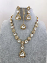 Antique Dull Gold Kundan Pearl Necklace Set/ Kundan necklace/Bollywood Jewelry/Indian jewelry/ Pakistani necklace/ punjabi necklace