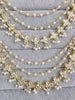 Gold kundan pearl Ear Chain/Sahare/Pearl kaan chain/Earring support chain/Indian Jewelry/Pakistani Jewelry/Bahubali Eaarrings/Kaan sahara