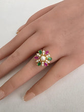 Gold finish Traditional Ring/Adjustable Ring/Indian Ring/ Pakistani Jewelry/ Indian Jewelry/Bollywood Jewelry/Indian Wedding jewelry