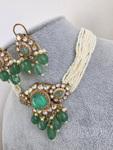 Mint Green Doublet Moissanite Pearl Kundan Necklace/Kundan Choker/Bollywood Jewelry/Indian wedding/Bridal jewelry/Pakistani/Punjabi