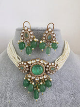 Mint Green Doublet Moissanite Pearl Kundan Necklace/Kundan Choker/Bollywood Jewelry/Indian wedding/Bridal jewelry/Pakistani/Punjabi