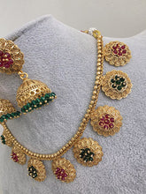 RubyGreen Guttapusalu Pearl Gold Necklace/Gold NecklaceIndian Choker/South Indian Necklace/One Gram Gold /Temple Jewelry/South Indianjewelry