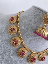 Ruby Guttapusalu Pearl Gold Necklace/Gold Necklace/Indian Choker/South Indian Necklace/One Gram Gold /Temple Jewelry/South Indian jewelry