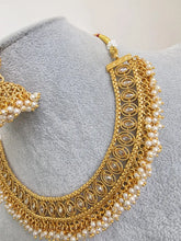 Gold Polki Kundan necklace/Indian jewelry/Punjabi/Pakistani/Wedding necklace/Bridal necklace/Indian necklace