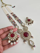 Multi Pearl Kundan Mala long necklace set/Kundan rani haar/Kundan Mala Set/Multi strand necklace/Indian jewelry/Kundan jewelry, Pakistani