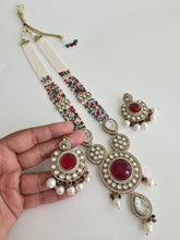 Multi Pearl Kundan Mala long necklace set/Kundan rani haar/Kundan Mala Set/Multi strand necklace/Indian jewelry/Kundan jewelry, Pakistani