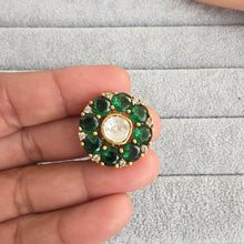 Fine Victorian Moissanite Polki Ring/Adjustable Ring/Indian Ring/Pakistani/Punjabi/Indian Jewelry/Bollywood/Statement ring, Cocktail Ring