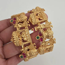 Set of 2 Clustered pearls Bangle/Indian classic bangles/Bridal bangles/Indian wedding Jewelry/Gold bangles/chuda bangles/Pearl bangles