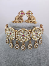 Ruby Gold Fine Kundan Polki Necklace, Indian Jewelry, Indian wedding necklace, bridal jewelry, Punjabi Pakistani south Indian necklace