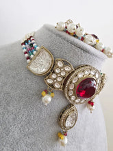 Multi pearl Kundan choker Necklace/Bollywood Jewelry/Indian bridal Kundan necklace/indian Pakistani Punjabi wedding jewelry