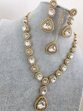 Antique Dull Gold Kundan Pearl Necklace Set/ Kundan necklace/Bollywood Jewelry/Indian jewelry/ Pakistani necklace/ punjabi necklace