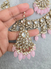 Pink Kundan Necklace Set/ Kundan Choker/ Bollywood Jewelry/ Indian jewelry/ Pakistani necklace/ punjabi/bridal necklace/indian wedding