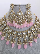 Pink Kundan Necklace Set/ Kundan Choker/ Bollywood Jewelry/ Indian jewelry/ Pakistani necklace/ punjabi/bridal necklace/indian wedding