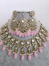 Pink Kundan Necklace Set/ Kundan Choker/ Bollywood Jewelry/ Indian jewelry/ Pakistani necklace/ punjabi/bridal necklace/indian wedding