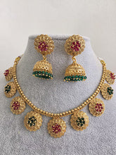 RubyGreen Guttapusalu Pearl Gold Necklace/Gold NecklaceIndian Choker/South Indian Necklace/One Gram Gold /Temple Jewelry/South Indianjewelry