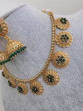 Green Guttapusalu Pearl Gold Necklace/Gold Necklace/Indian Choker/South Indian Necklace/One Gram Gold /Temple Jewelry/South Indian jewelry