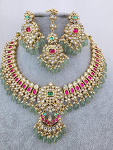 Ruby Green Finest Polki Kundan Indian Bridal Necklace, Wedding necklace,Fine kundan jewelry,Pakistani Jewelry, Indian Jewelry,Bridal Jewelry