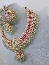 Ruby Green Finest Polki Kundan Indian Bridal Necklace, Wedding necklace,Fine kundan jewelry,Pakistani Jewelry, Indian Jewelry,Bridal Jewelry