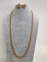 Long Antique Gold plated Polki Pearl mala Necklace/Indian Long Necklace/Pakistani Jewelry/Haram Necklace/Indian Wedding/Rani Haar