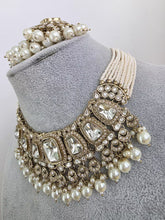 White Antique Polki Kundan necklace set/Antique necklace Set/Indian Jewelry/Pakistani Jewelry set/Wedding necklace/Bridal necklace/Indian