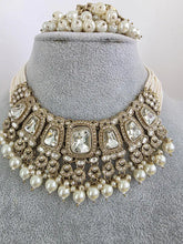 White Antique Polki Kundan necklace set/Antique necklace Set/Indian Jewelry/Pakistani Jewelry set/Wedding necklace/Bridal necklace/Indian