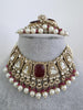 Ruby Antique Polki Kundan necklace set/Antique necklace Set/Indian Jewelry/Pakistani Jewelry set/Wedding necklace/Bridal necklace/Indian